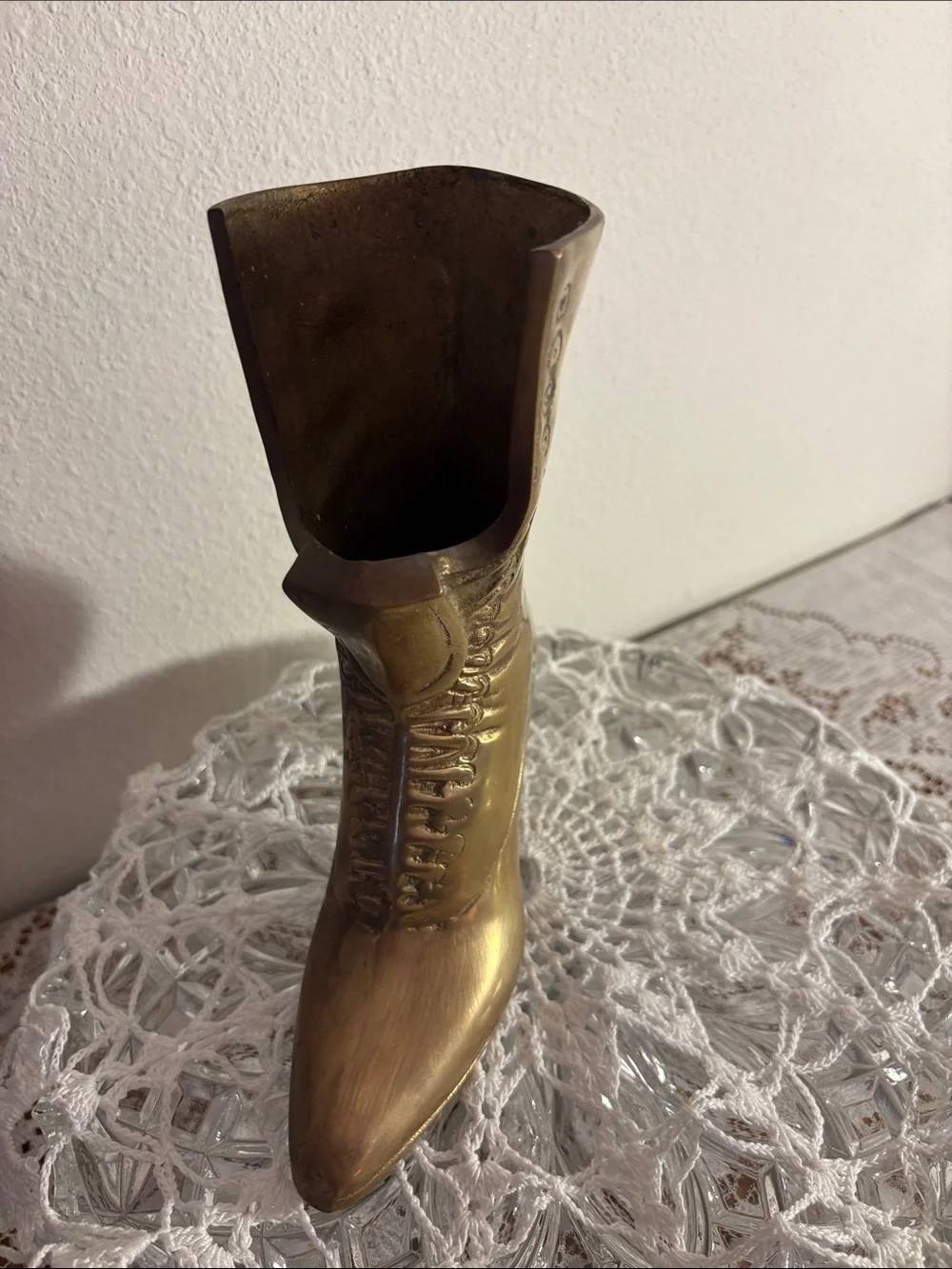 Vintage-Inspired Women's BRASS Boot Decorative Accent